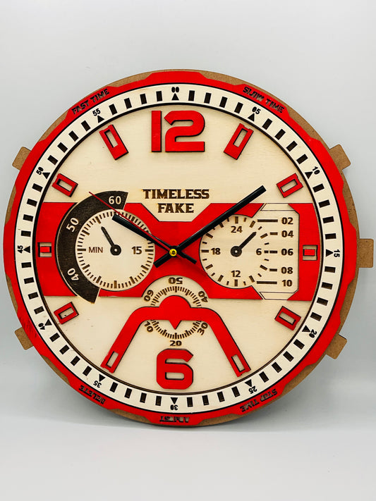 Orologio time crono legno